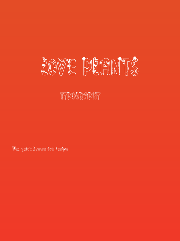 Love Plants Poster