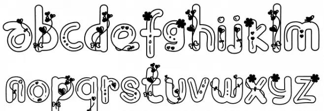 Love Plants خط أحرف صغيرة