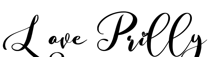 Love Prilly  Frei Schriftart Herunterladen