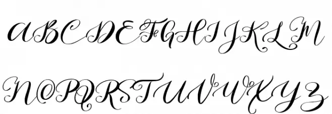 Love Prilly Fonte MAIÚSCULAS