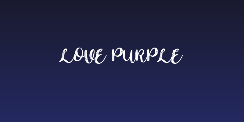 Love Purple Social Header