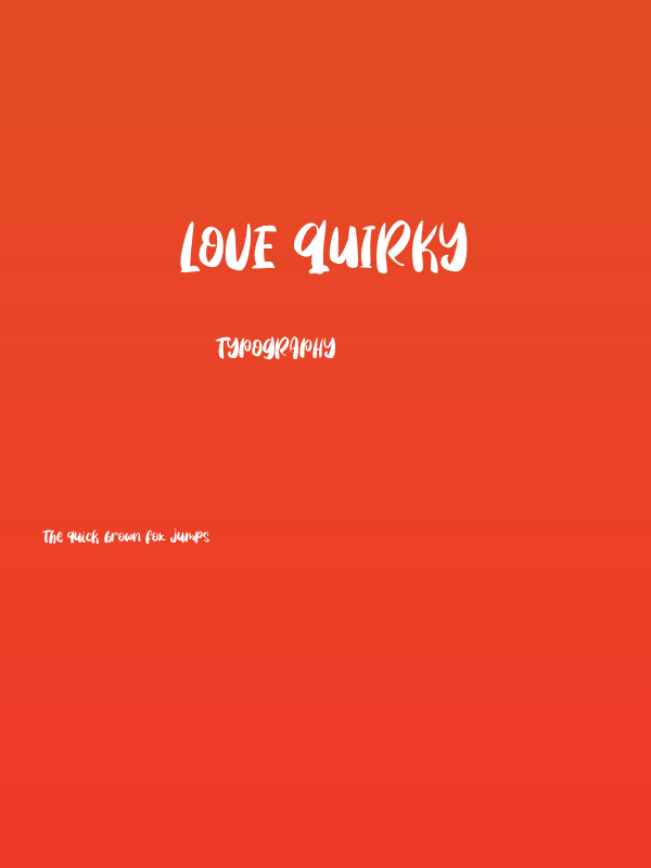 Love Quirky Poster