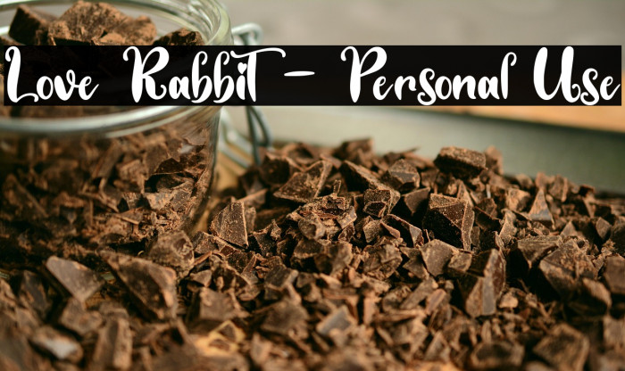 Love Rabbit - Personal Use Example 1