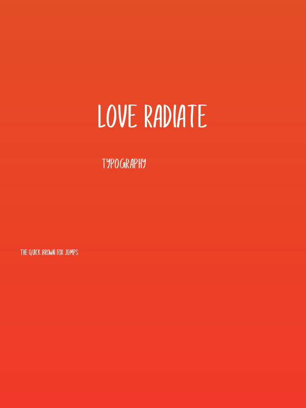 Love Radiate Poster