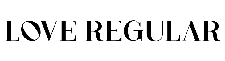 Love Regular  नि: शुल्क फ़ॉन्ट्स डाउनलोड