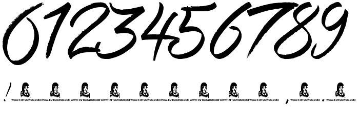 Love Rock Font OTHER CHARS