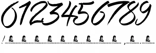 Love Rock Font OTHER CHARS