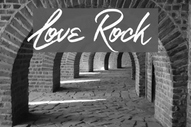 Love Rock Font examples