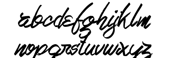 Love Rock Font LOWERCASE