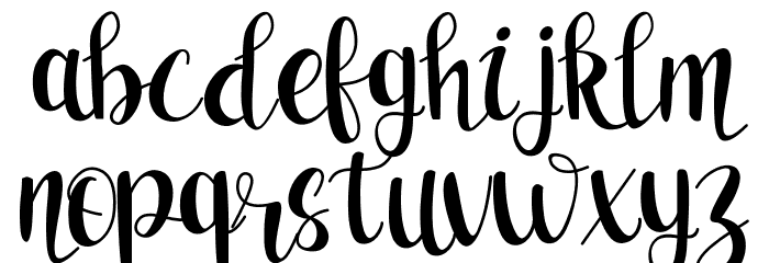 Love Roulette Font LOWERCASE