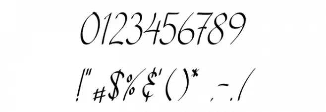 Love Said Font OTHER CHARS