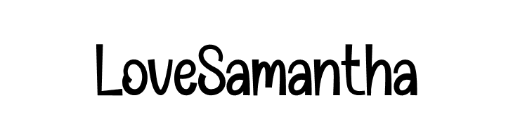 Love Samantha  フリーフォントのダウンロード