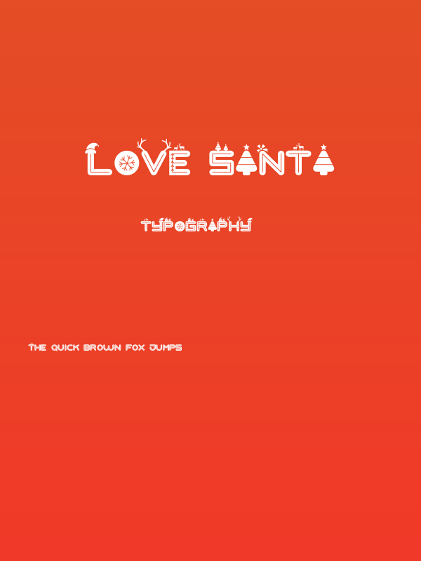 Love Santa Poster