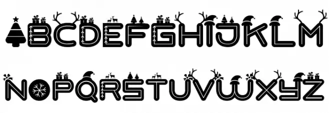 Love Santa 字体 大写