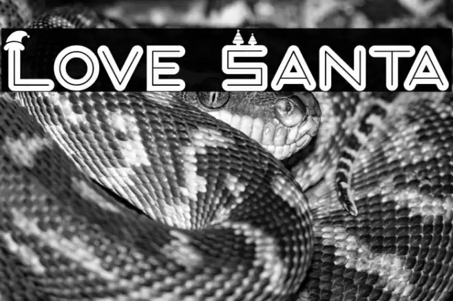 Love Santa Font examples