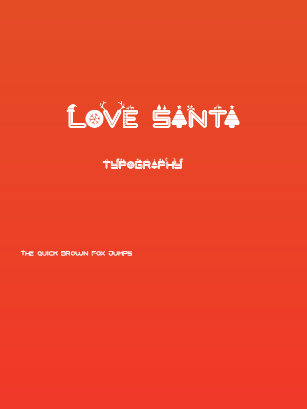 Love Santa Poster
