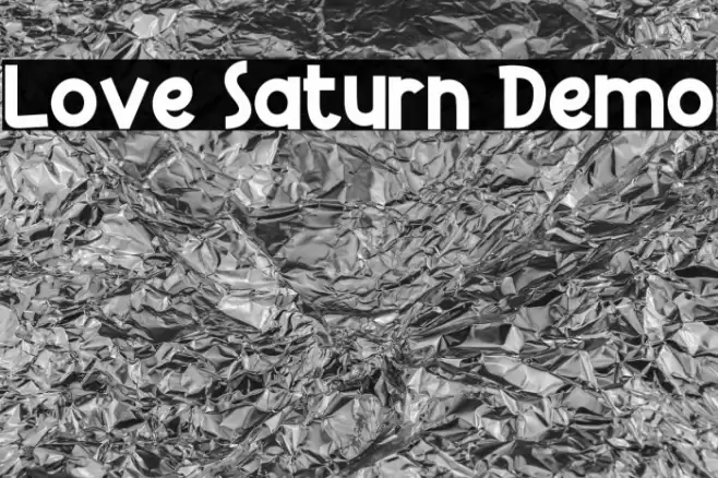 Love Saturn Demo Font examples