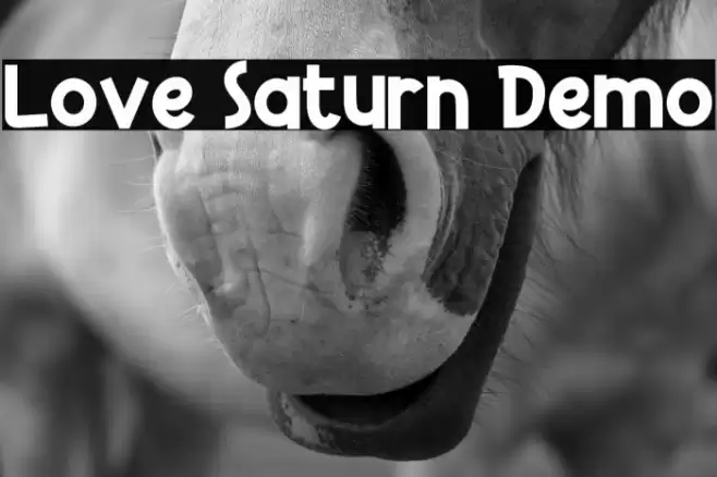 Love Saturn Demo Font examples