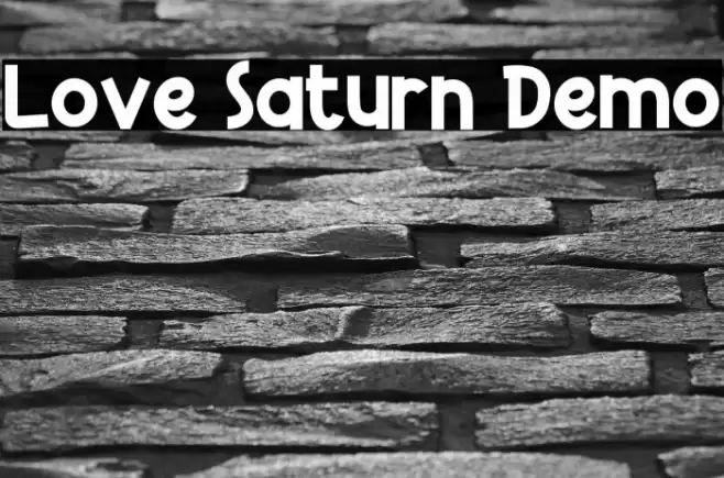 Love Saturn Demo Font examples