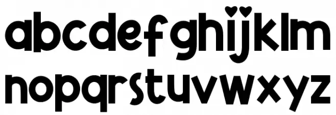 Love Saturn Demo Font LOWERCASE