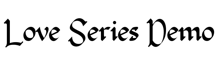 Love Series Demo  les polices de caractères gratuit tlcharger
