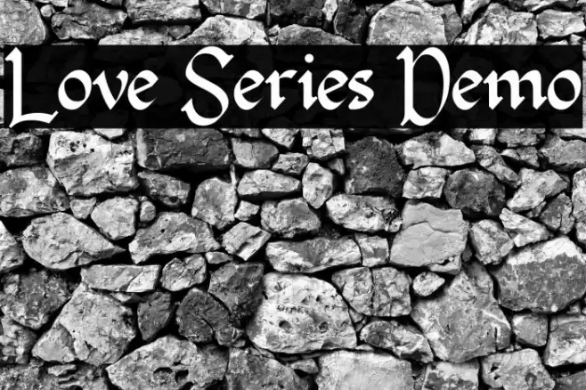 Love Series Demo Font examples