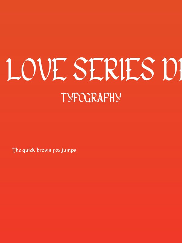Love Series Demo Poster