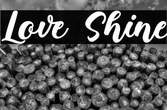 Love Shine Font examples
