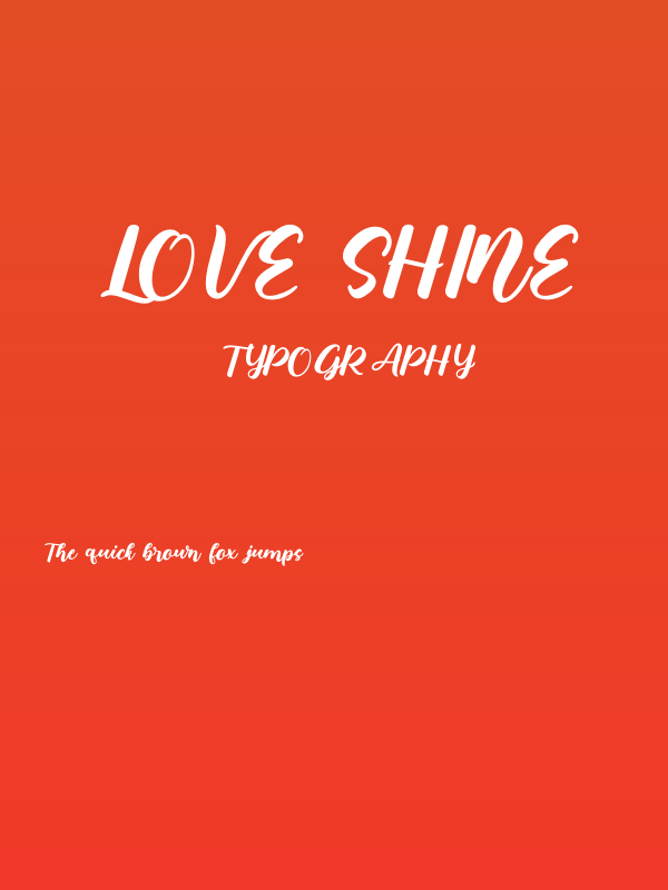 Love Shine Poster