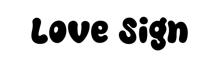 Love Sign  Frei Schriftart Herunterladen