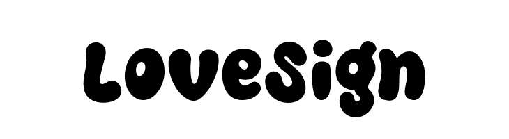 Love Sign  Fuentes Gratis Descargar