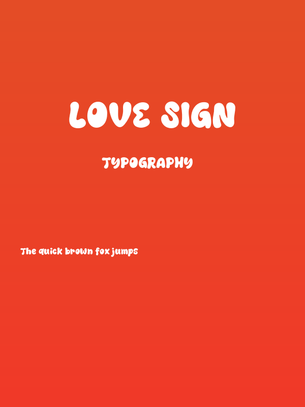 Love Sign Poster