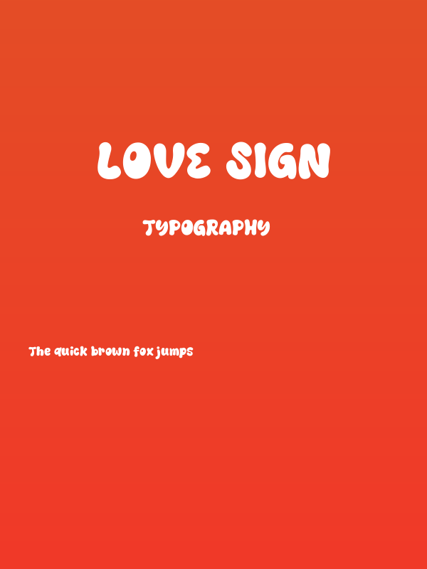 Love Sign Poster