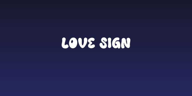 Love Sign Social Header