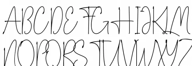 Love Signature Шрифта ВЕРХНИЙ