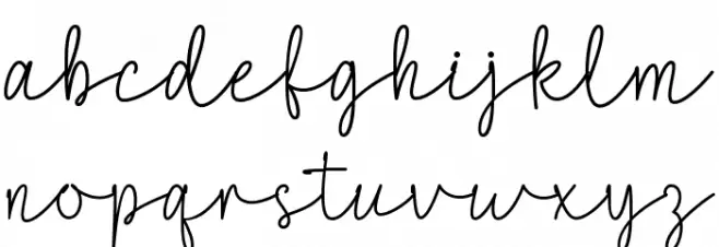 Love Signature Schriftart Kleinbuchstaben
