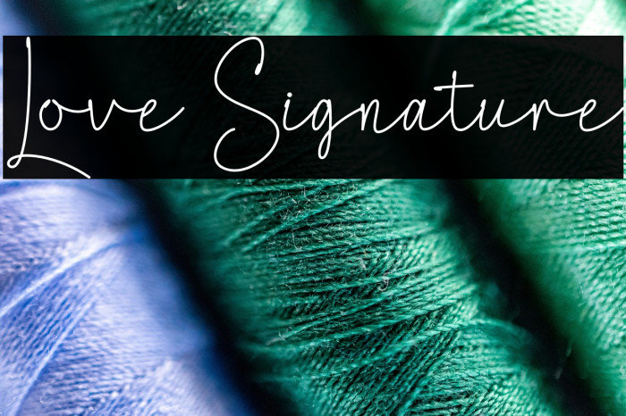 Love Signature Example 3