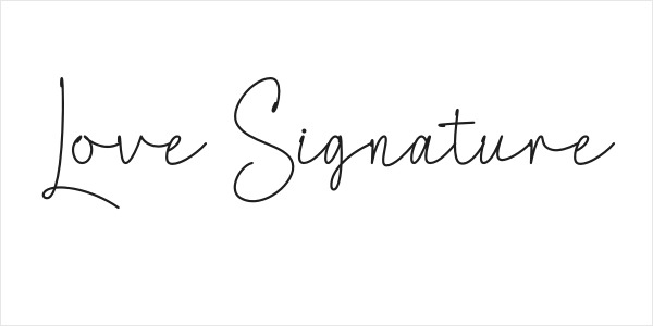 Love Signature Logo