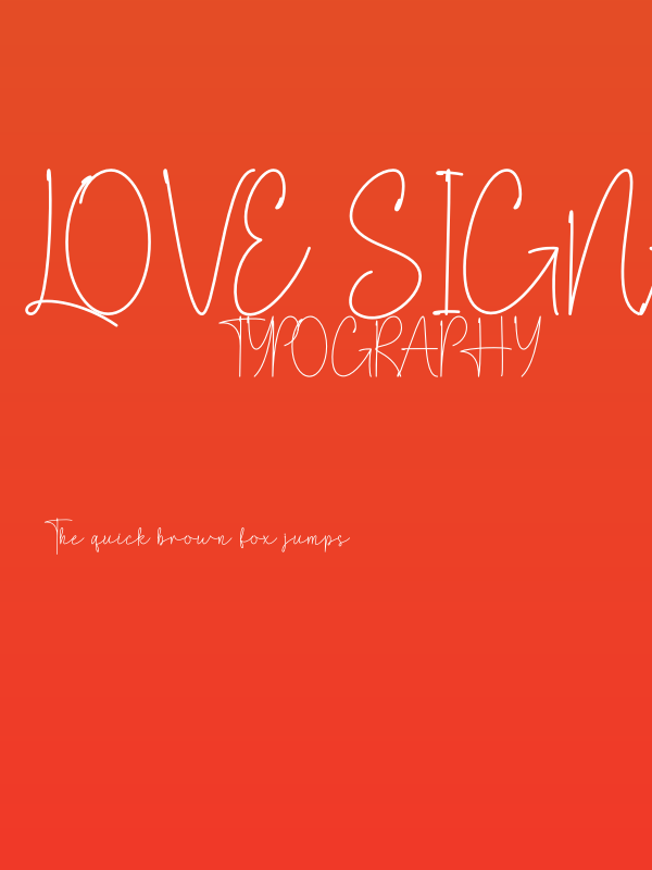 Love Signature Poster