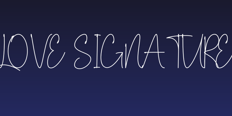 Love Signature Social Header