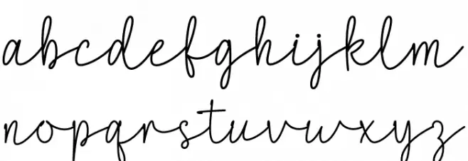 Love Signature Schriftart Kleinbuchstaben