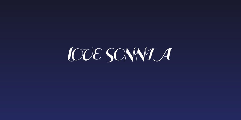 Love Sonnia Social Header