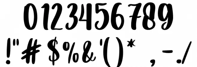 Love Sparks Font OTHER CHARS