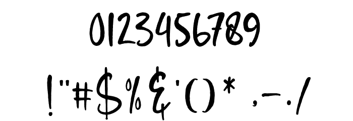 Love Squall Font OTHER CHARS