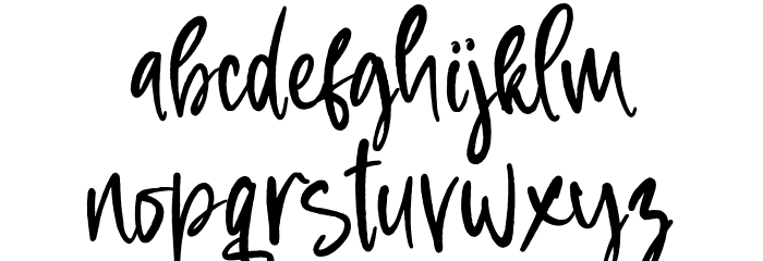 Love Squall Font LOWERCASE