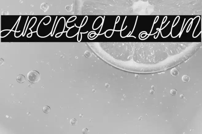 Love String Font examples