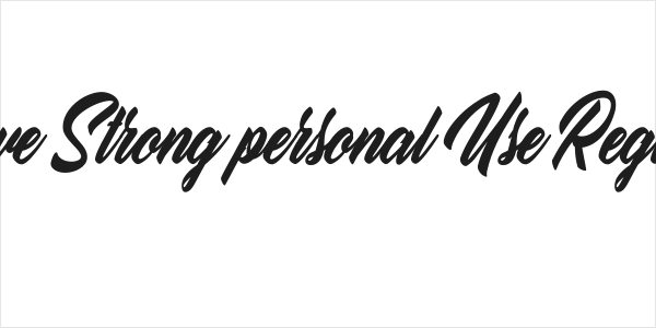 Love Strong personal Use Regular Logo