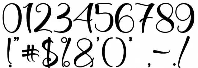 Love Sunday - Personal Use Font OTHER CHARS