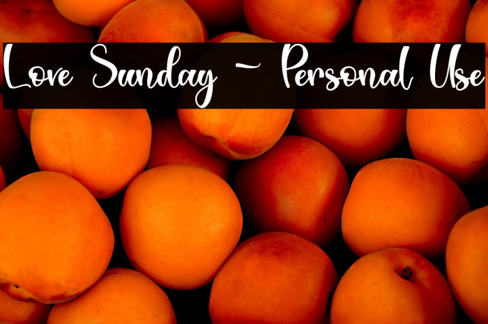 Love Sunday - Personal Use Example 1