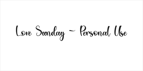 Love Sunday - Personal Use Logo